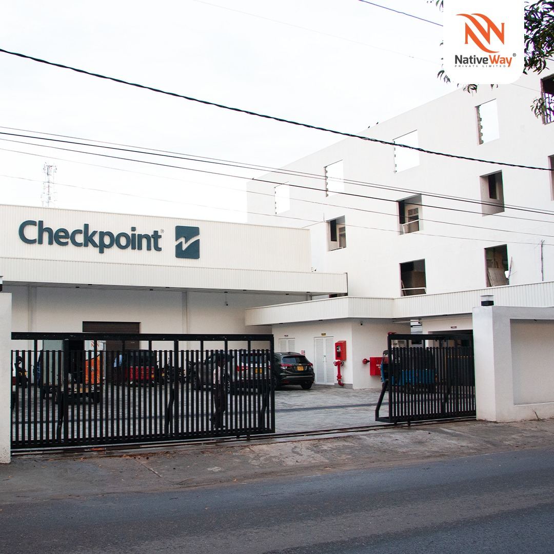 Checkpoint ALS Lanka factory entrance, Ja-Ela
